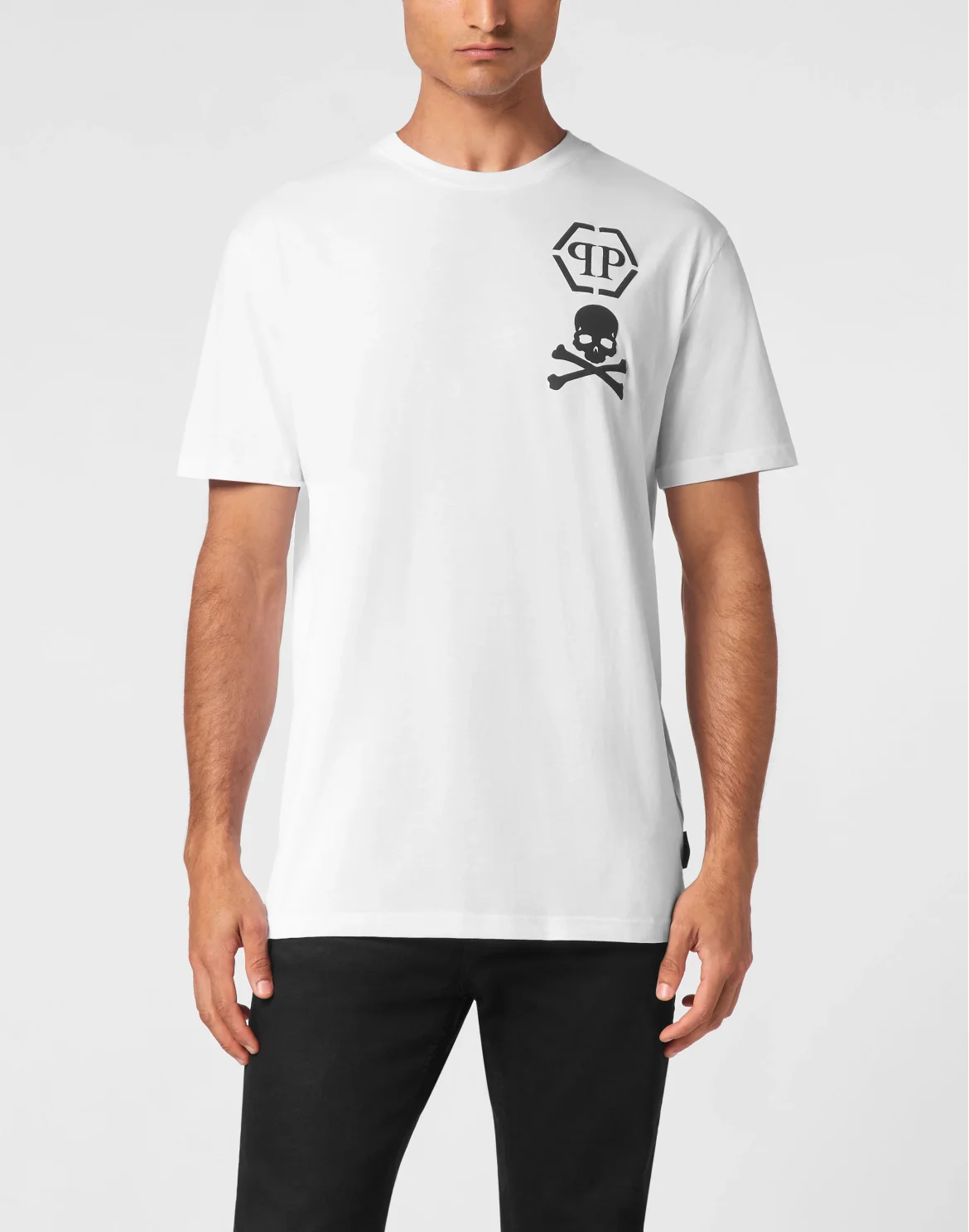 T-shirt V-Neck SS Skull&Bones, цвет: Белый