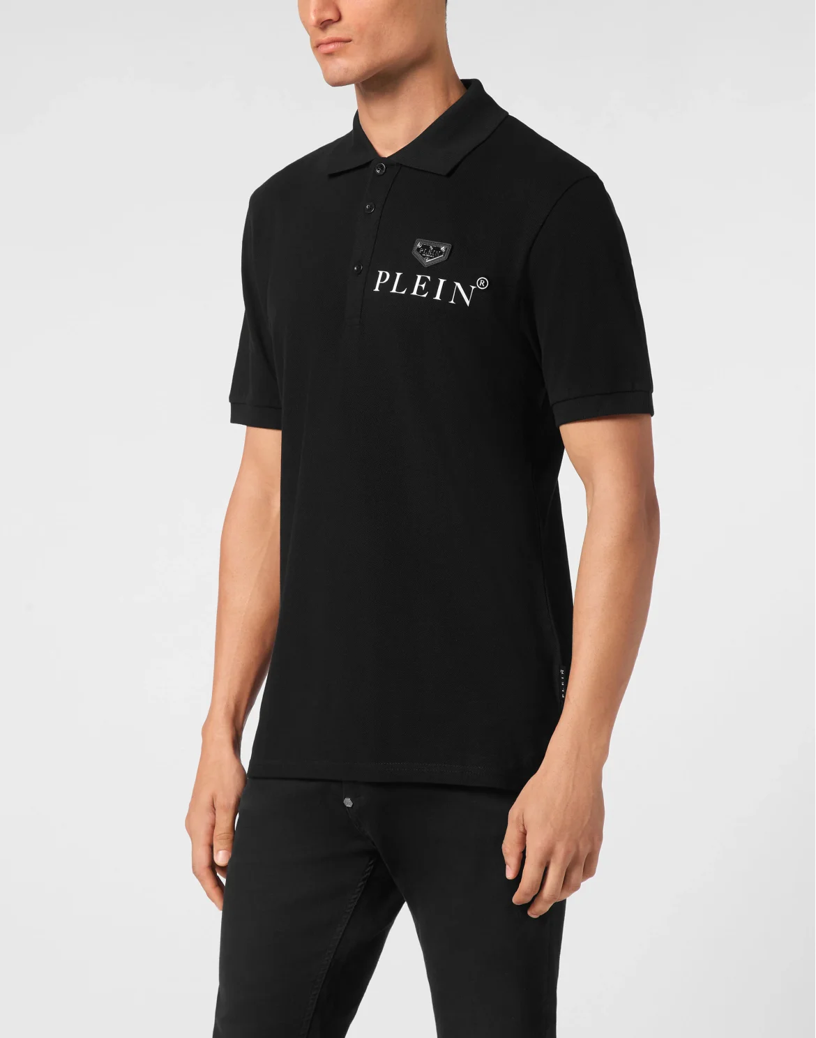Polo Shirt SS Iconic Plein, цвет: Черный
