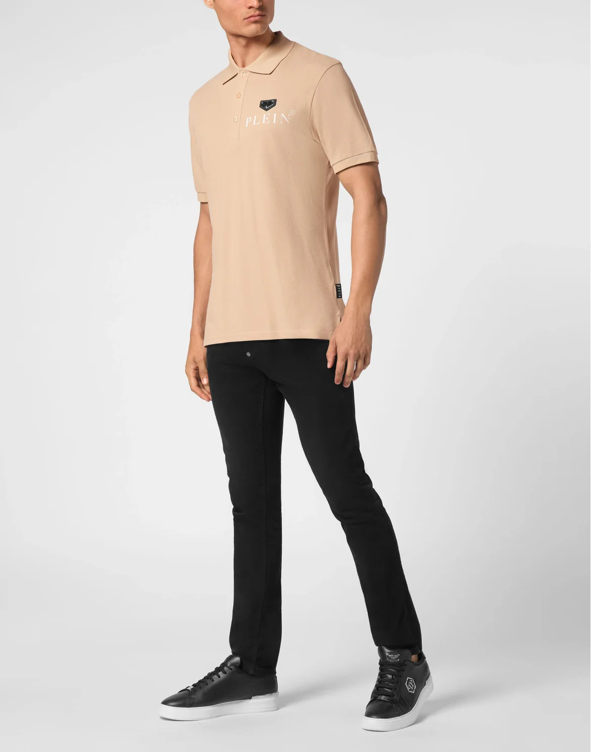 Polo Shirt SS Iconic Plein, цвет: Бежевый