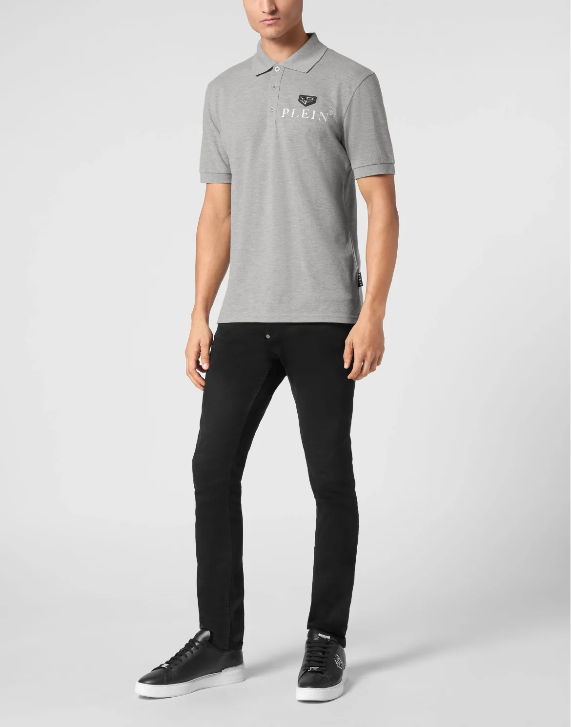 Polo Shirt SS Iconic Plein, цвет: Серый