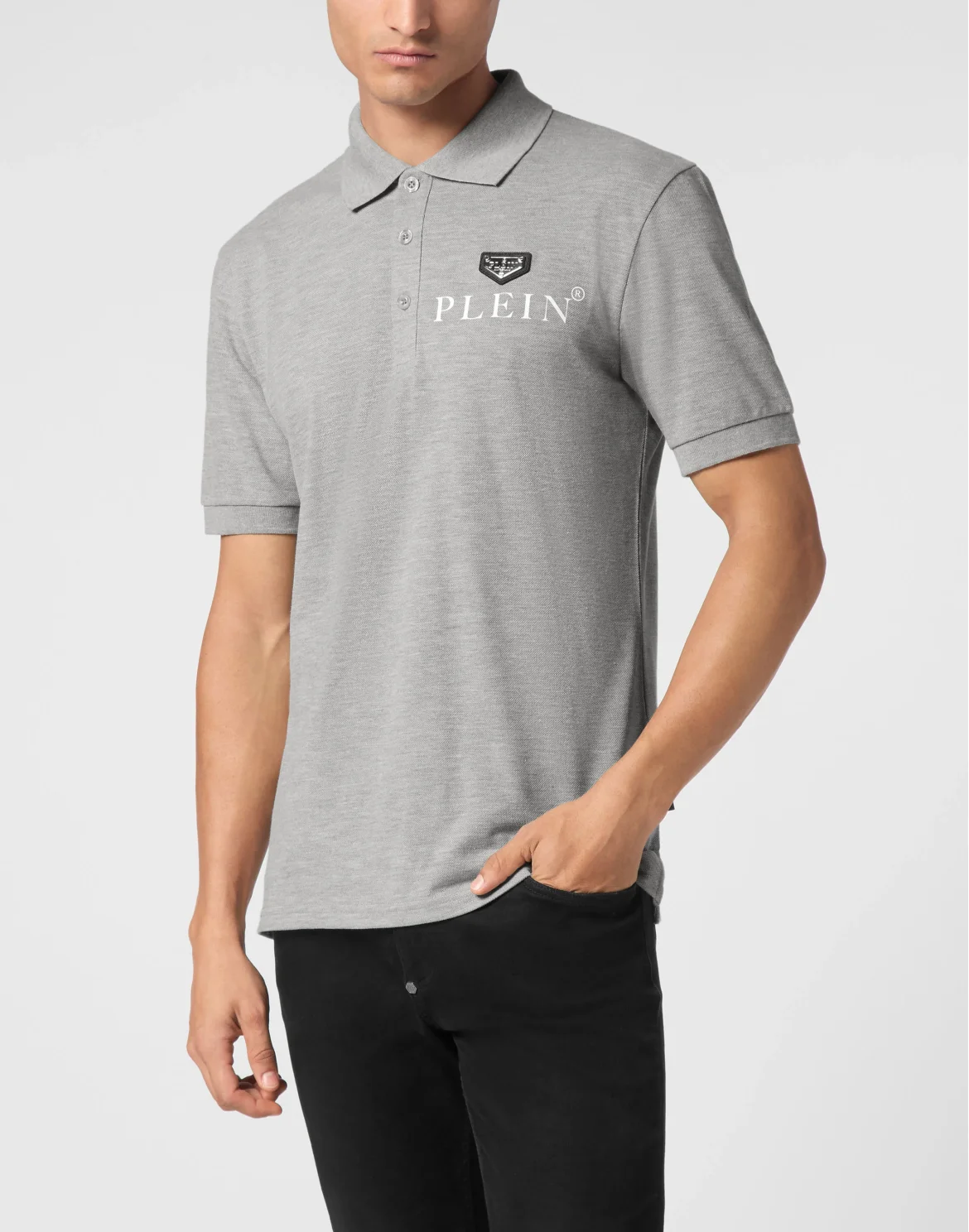 Polo Shirt SS Iconic Plein, цвет: Серый