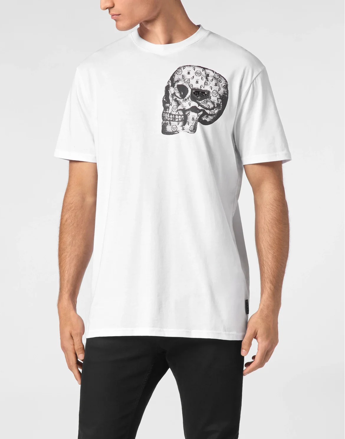 T-shirt Round Neck SS Skull, цвет: Белый