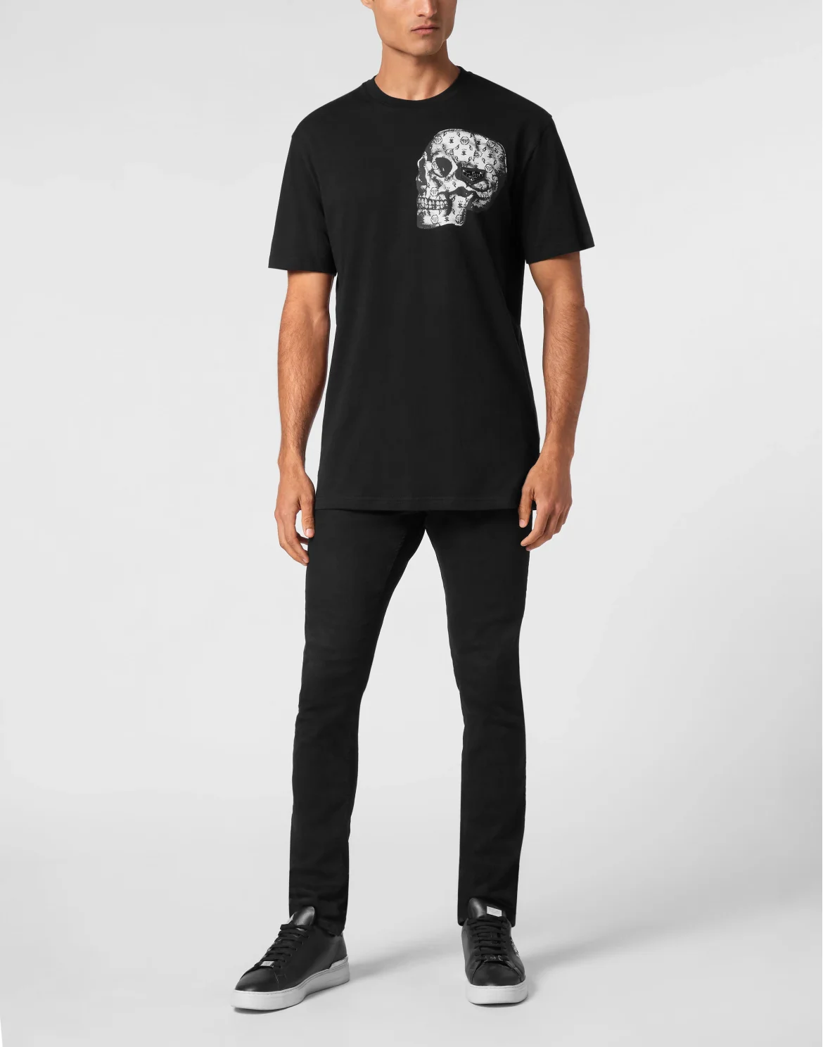 T-shirt Round Neck SS Skull, цвет: Черный