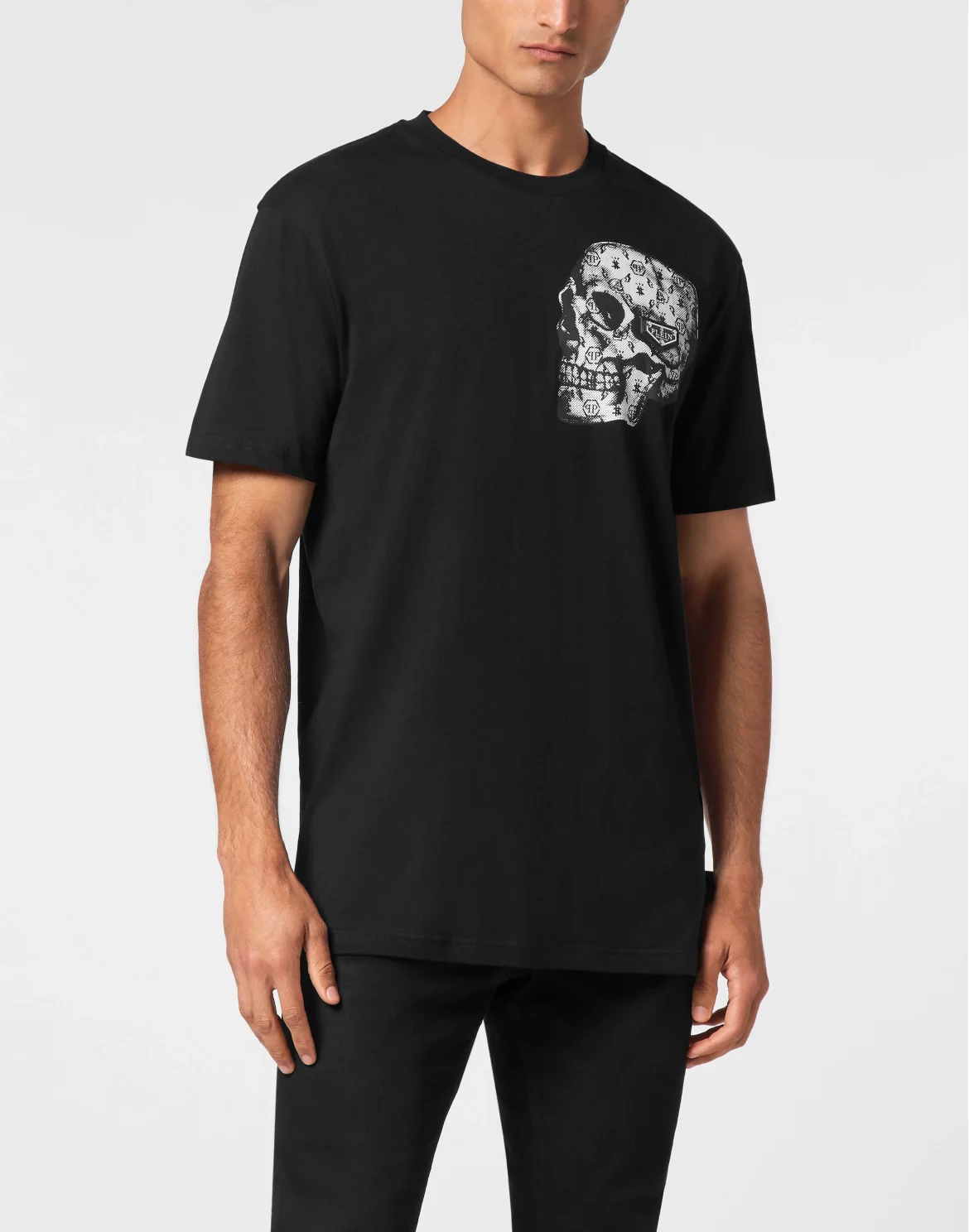 T-shirt Round Neck SS Skull, цвет: Черный