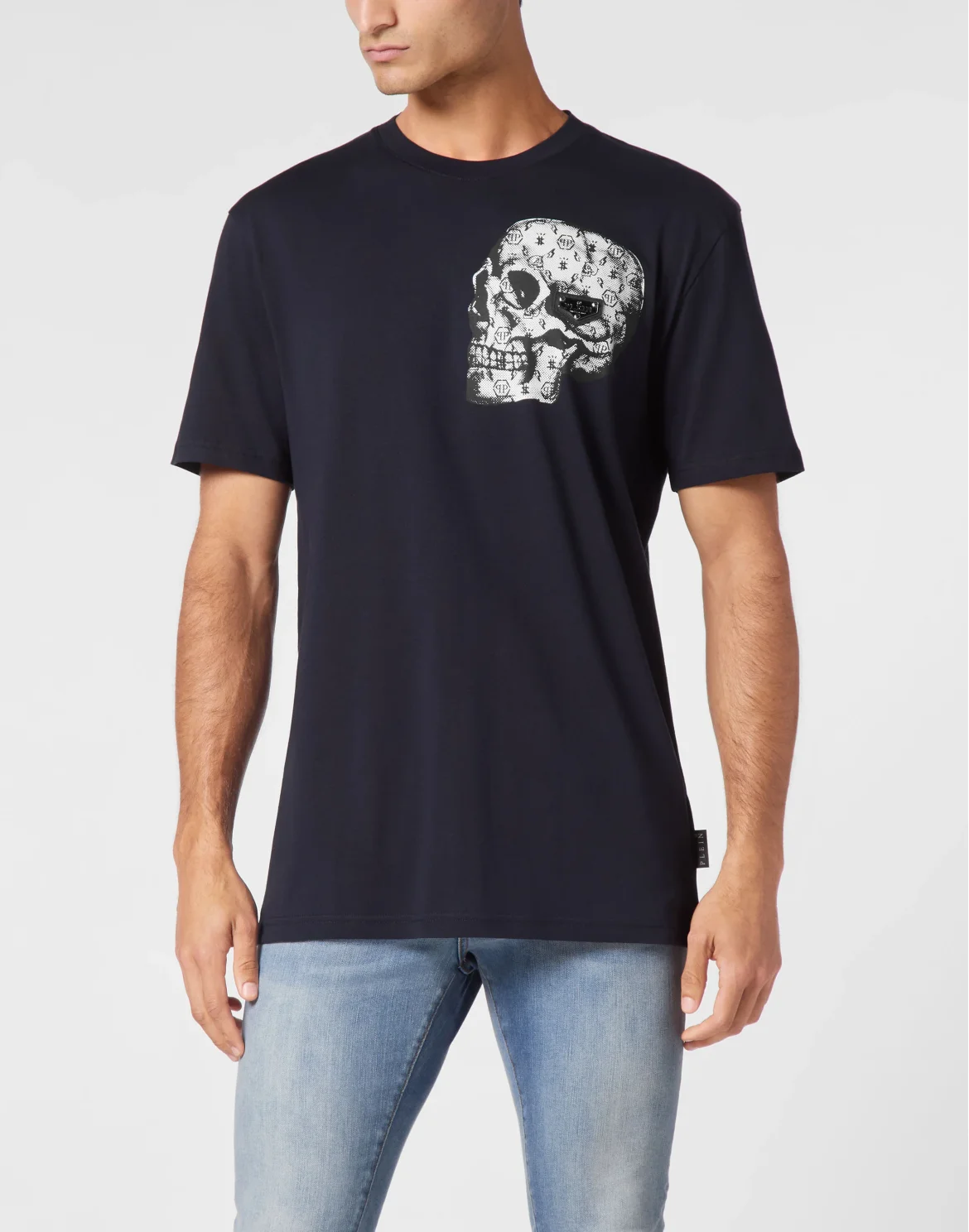 T-shirt Round Neck SS Skull, цвет: Синий