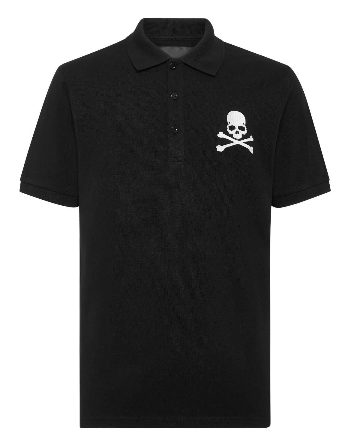 Pique Polo Shirt SS Skull&Bones, цвет: Черный