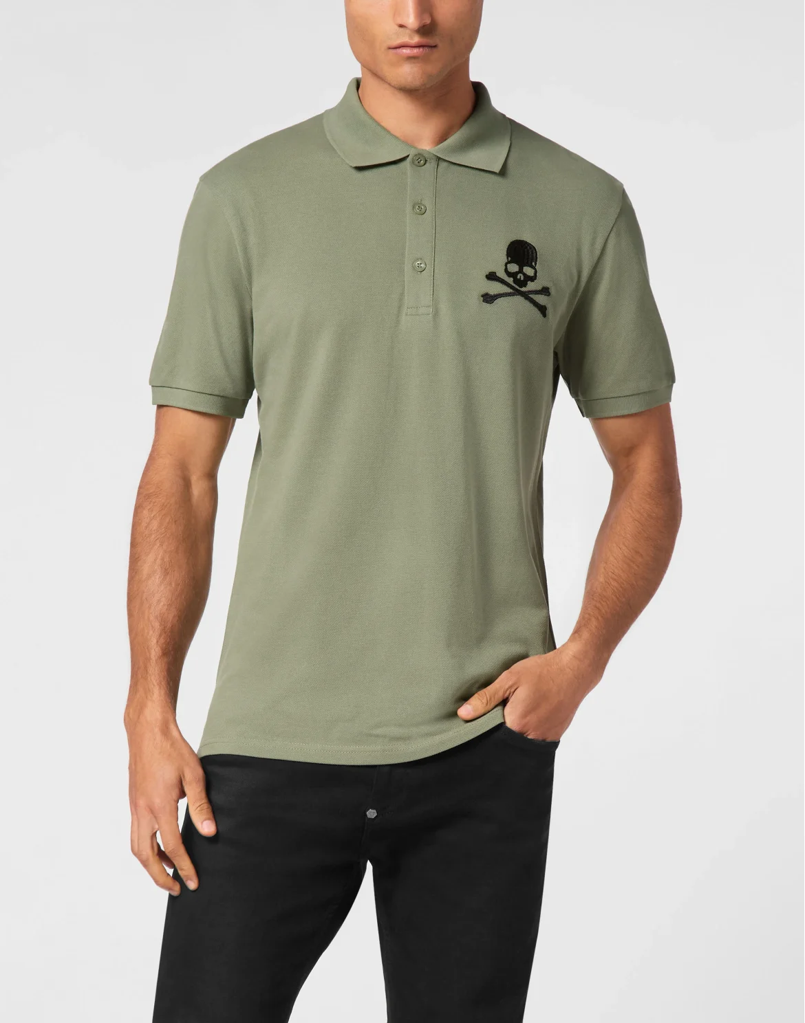 Pique Polo Shirt SS Skull&Bones, цвет: Камуфляж