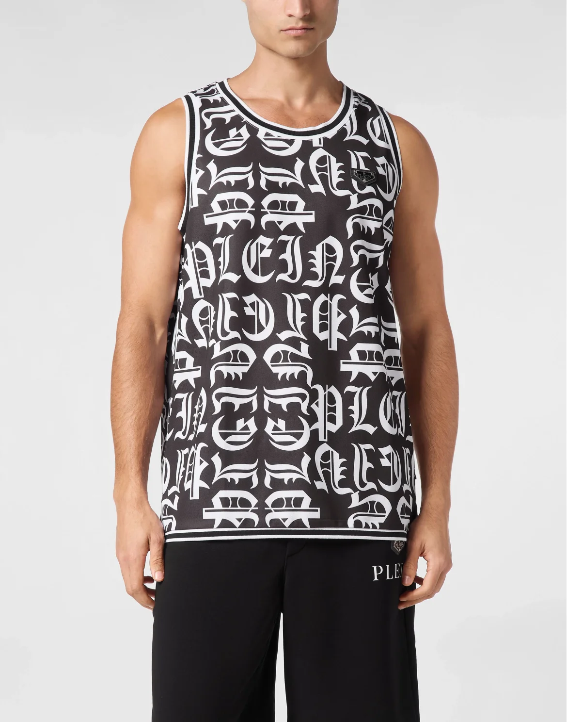 Basket Tank Top Gothic Plein, цвет: Черный