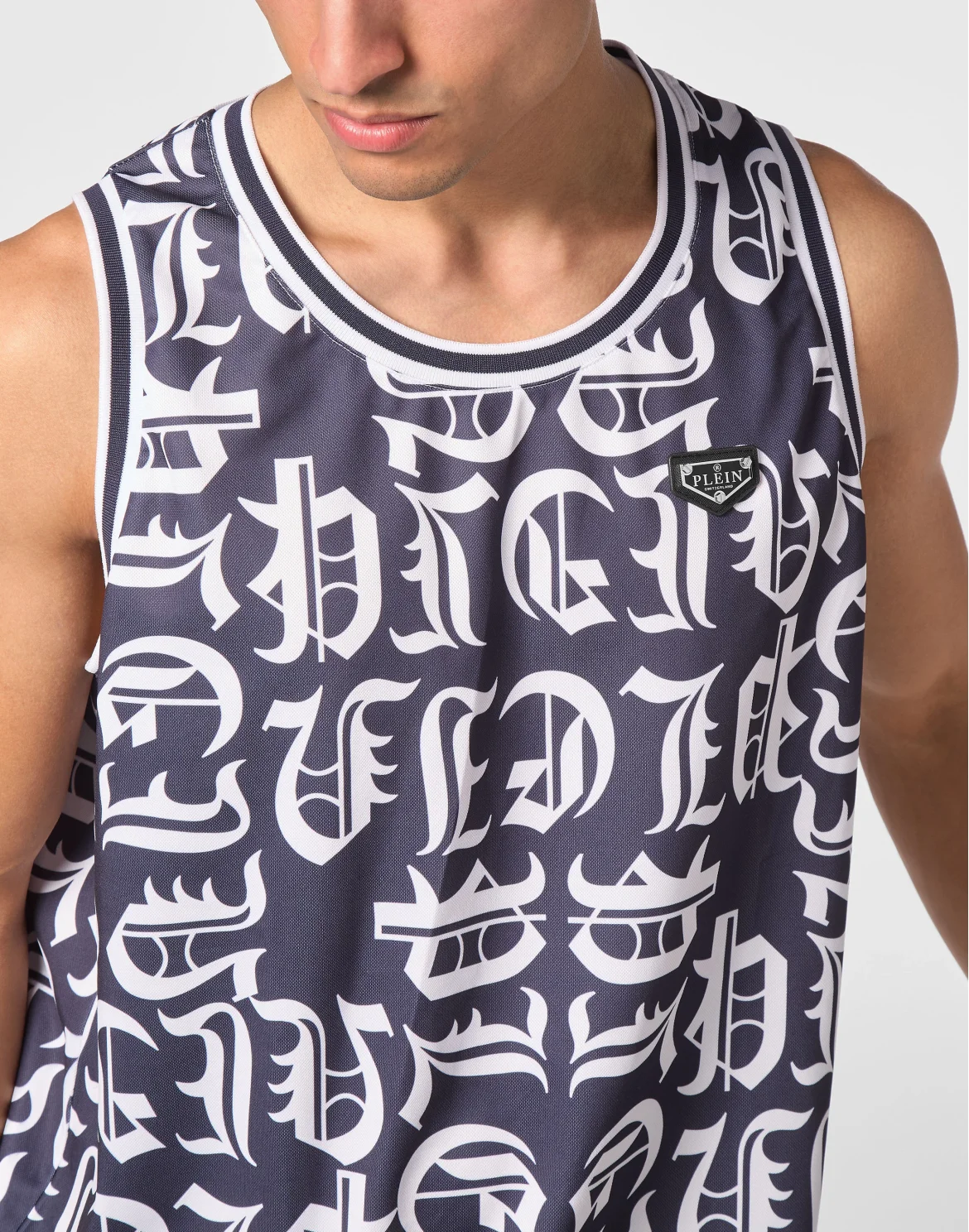 Basket Tank Top Gothic Plein, цвет: Синий