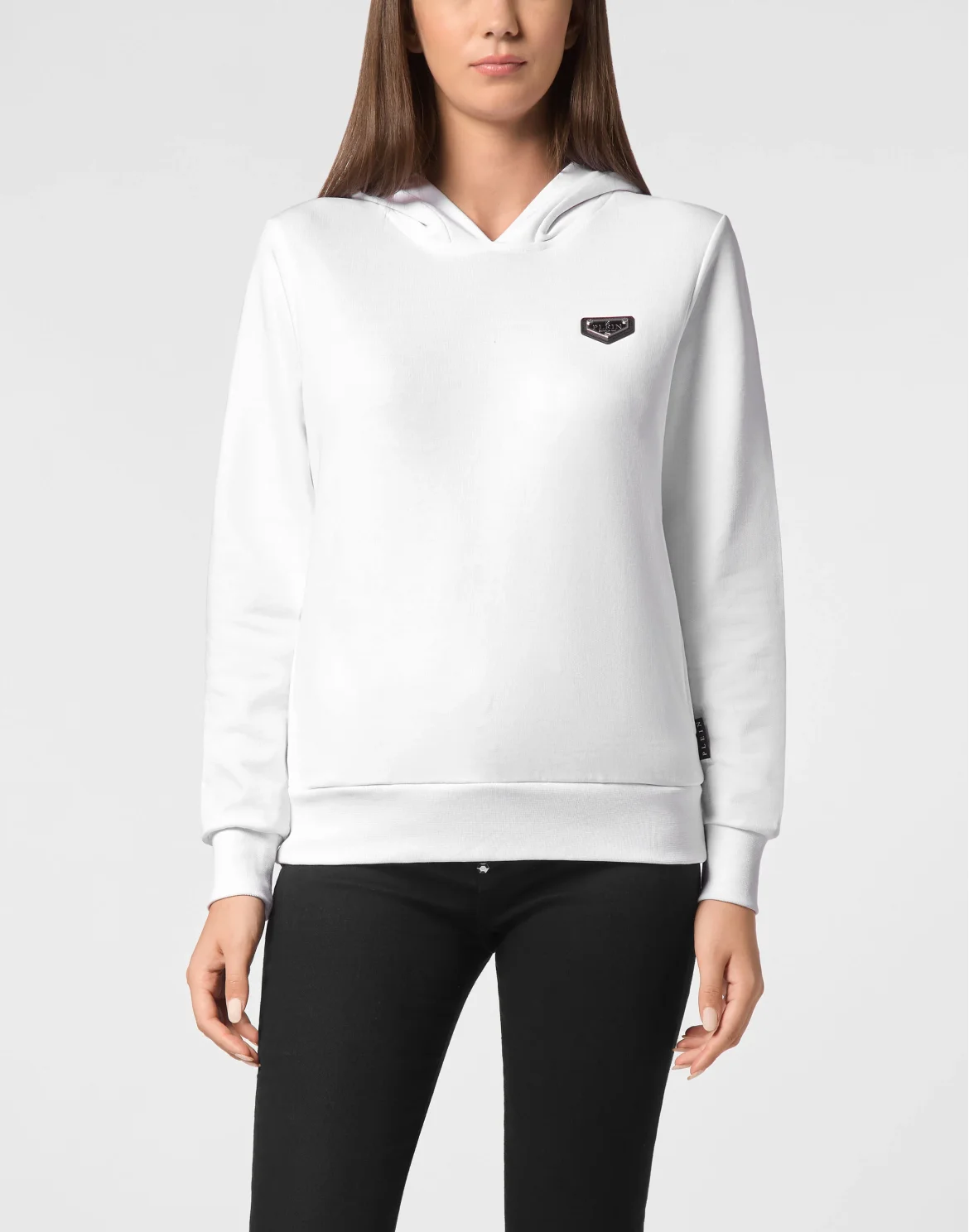 Hoodie Sweatshirt LS Iconic Plein, цвет: Белый