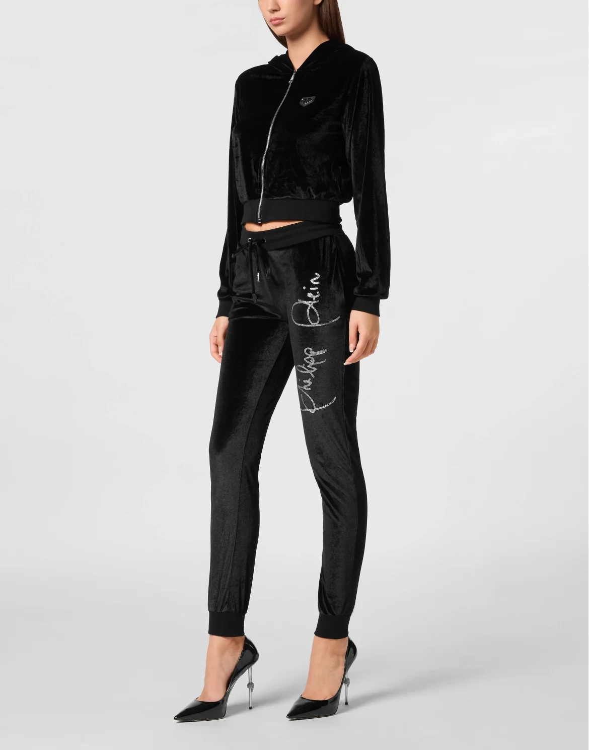 Hoodie Sweatjacket Crystal Signature, цвет: Черный