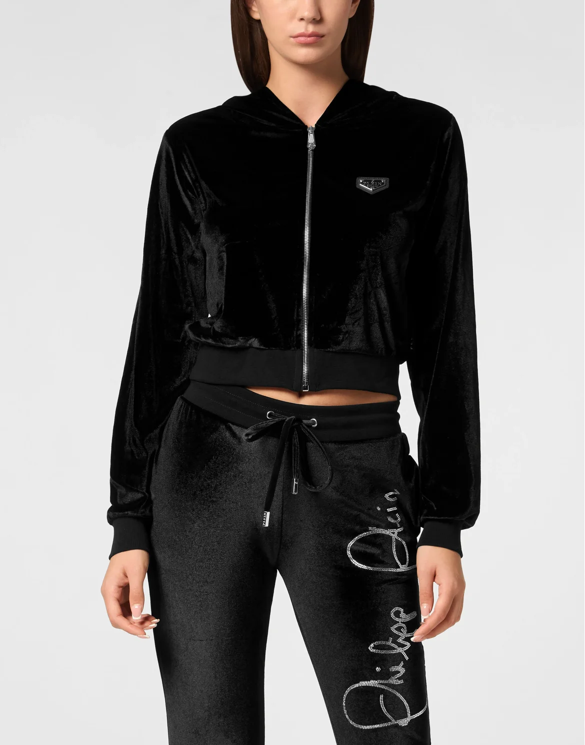 Hoodie Sweatjacket Crystal Signature, цвет: Черный