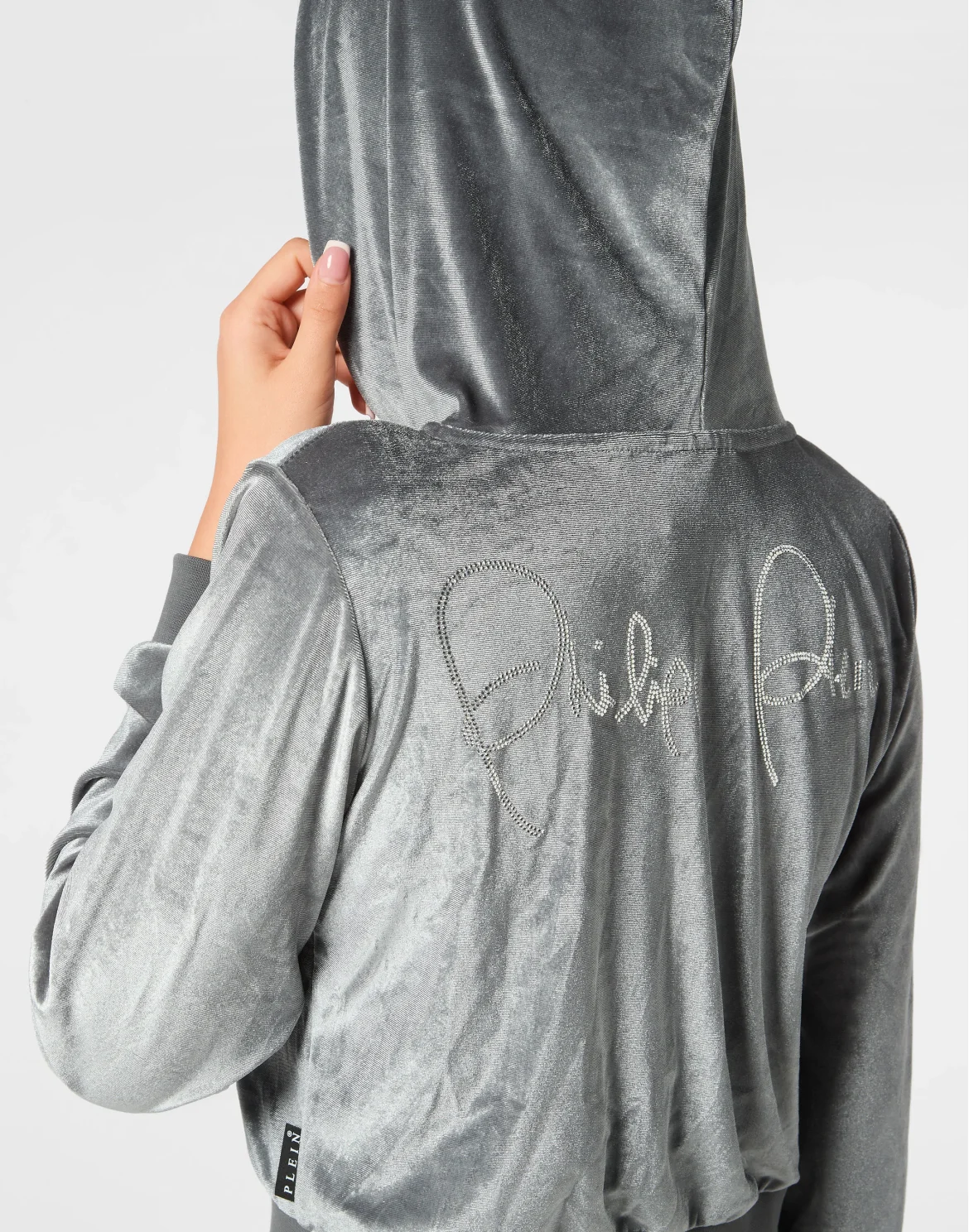Hoodie Sweatjacket Crystal Signature, цвет: Серый