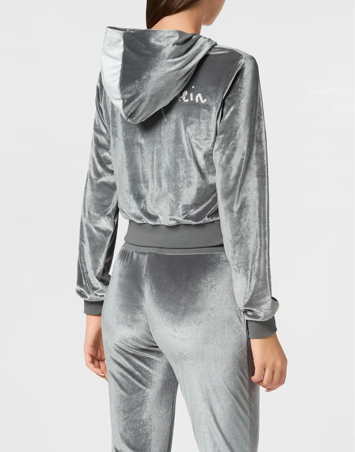 Hoodie Sweatjacket Crystal Signature, цвет: Серый