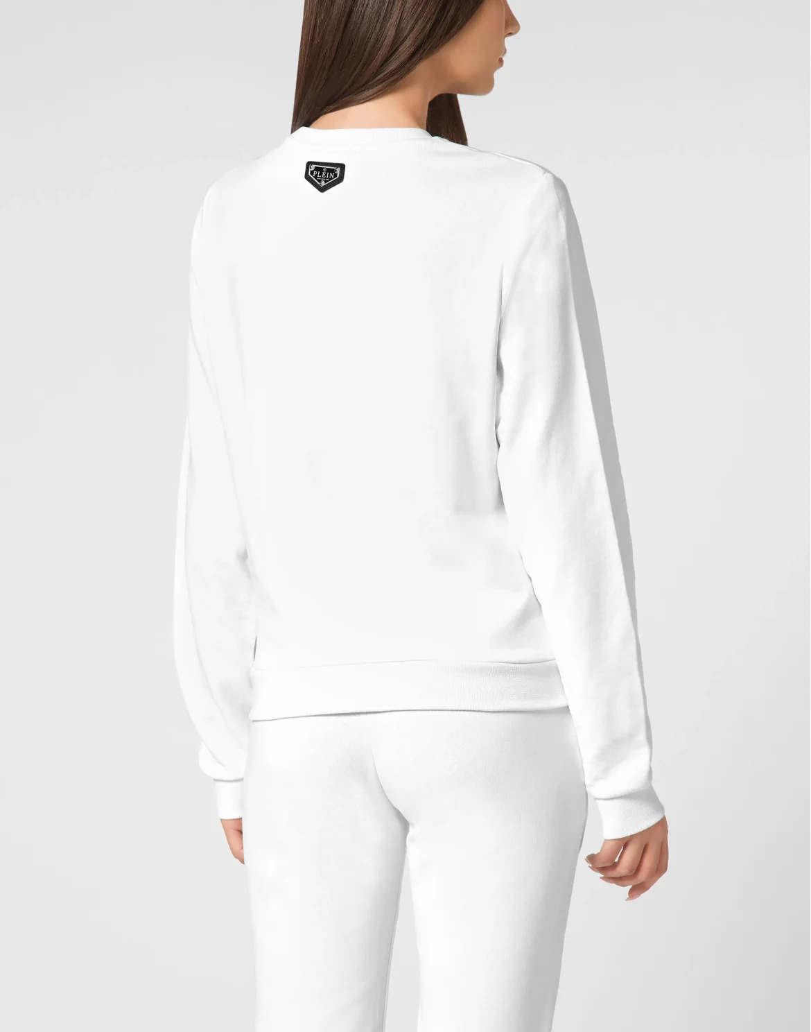 Sweatshirt Round Neck LS Iconic Plein, цвет: Белый