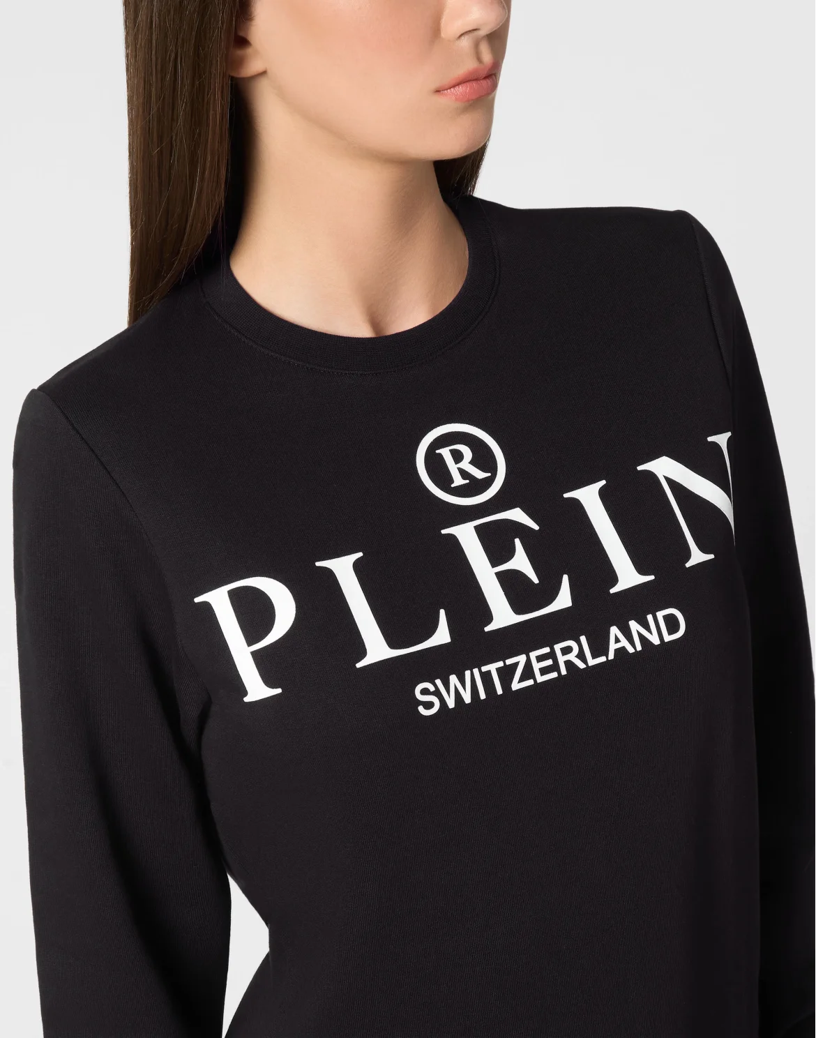 Sweatshirt Round Neck LS Iconic Plein, цвет: Черный