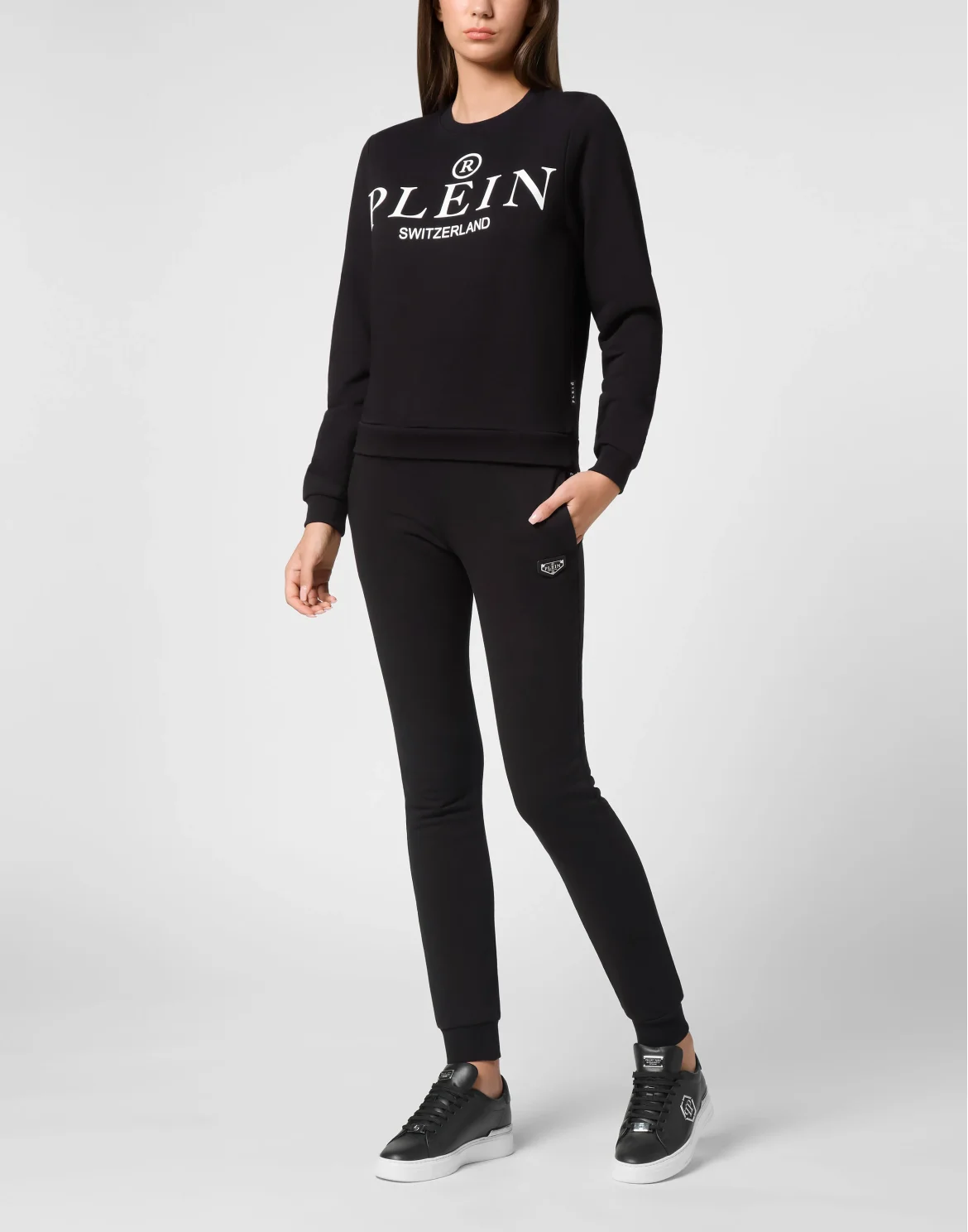 Sweatshirt Round Neck LS Iconic Plein, цвет: Черный