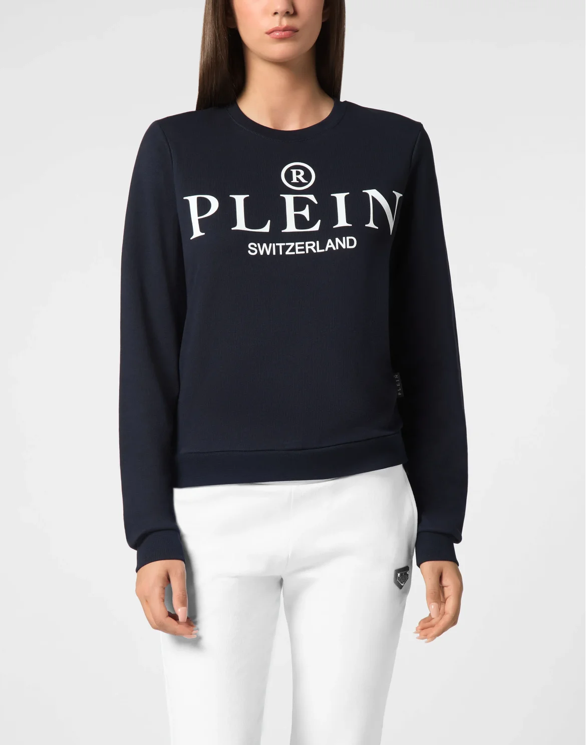 Sweatshirt Round Neck LS Iconic Plein, цвет: Синий