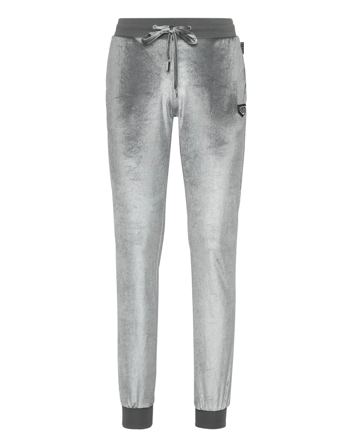 Chenille Jogging Trousers Strass Skull, цвет: Серый