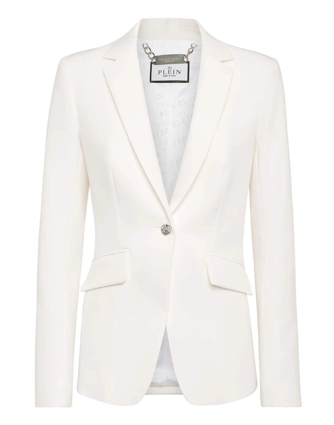 Fitted Cady Blazer LS Crystal Skull, цвет: Белый