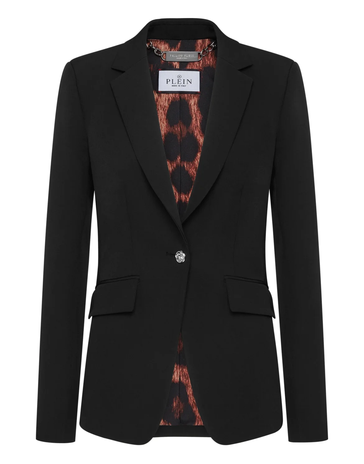 Fitted Cady Blazer LS Crystal Skull, цвет: Черный