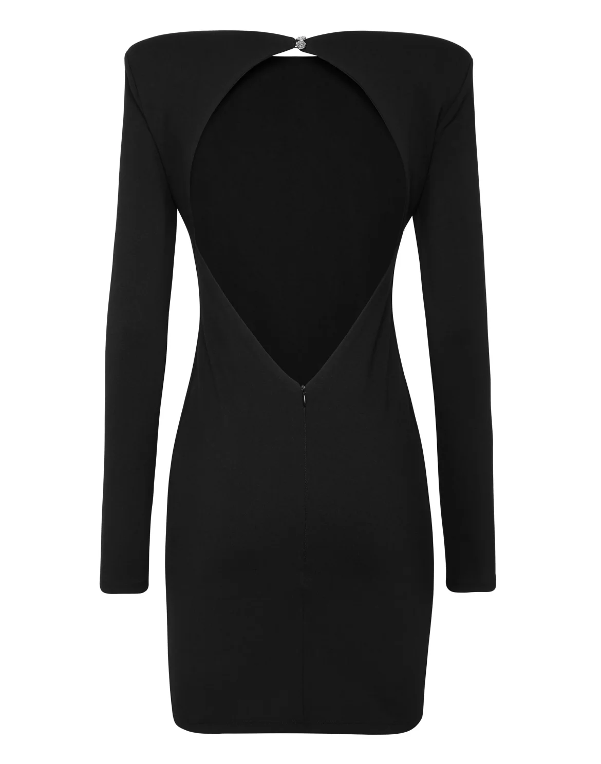 Mini Dress LS Strass Signature, цвет: Черный