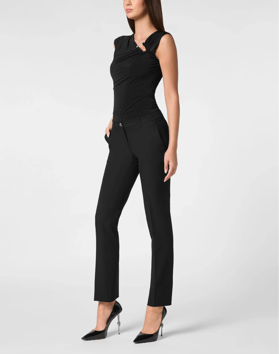 Cady Office Trousers Skull, цвет: Черный