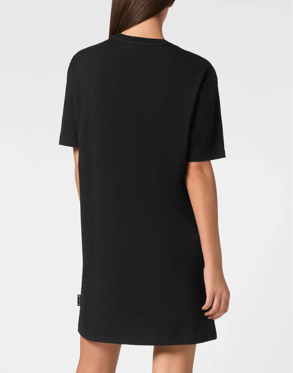 T-shirt Short Dress Round Neck SS Iconic Plein, цвет: Черный