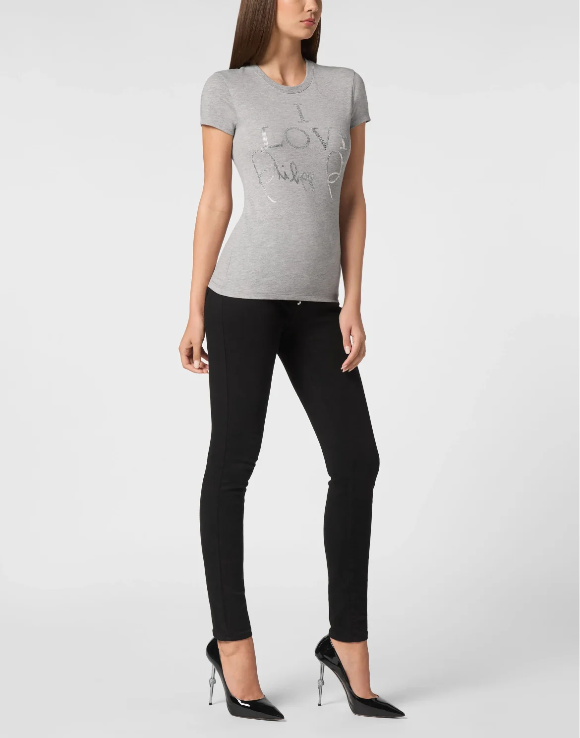 T-Shirt Sexy Pure Round Neck SS, цвет: Серый