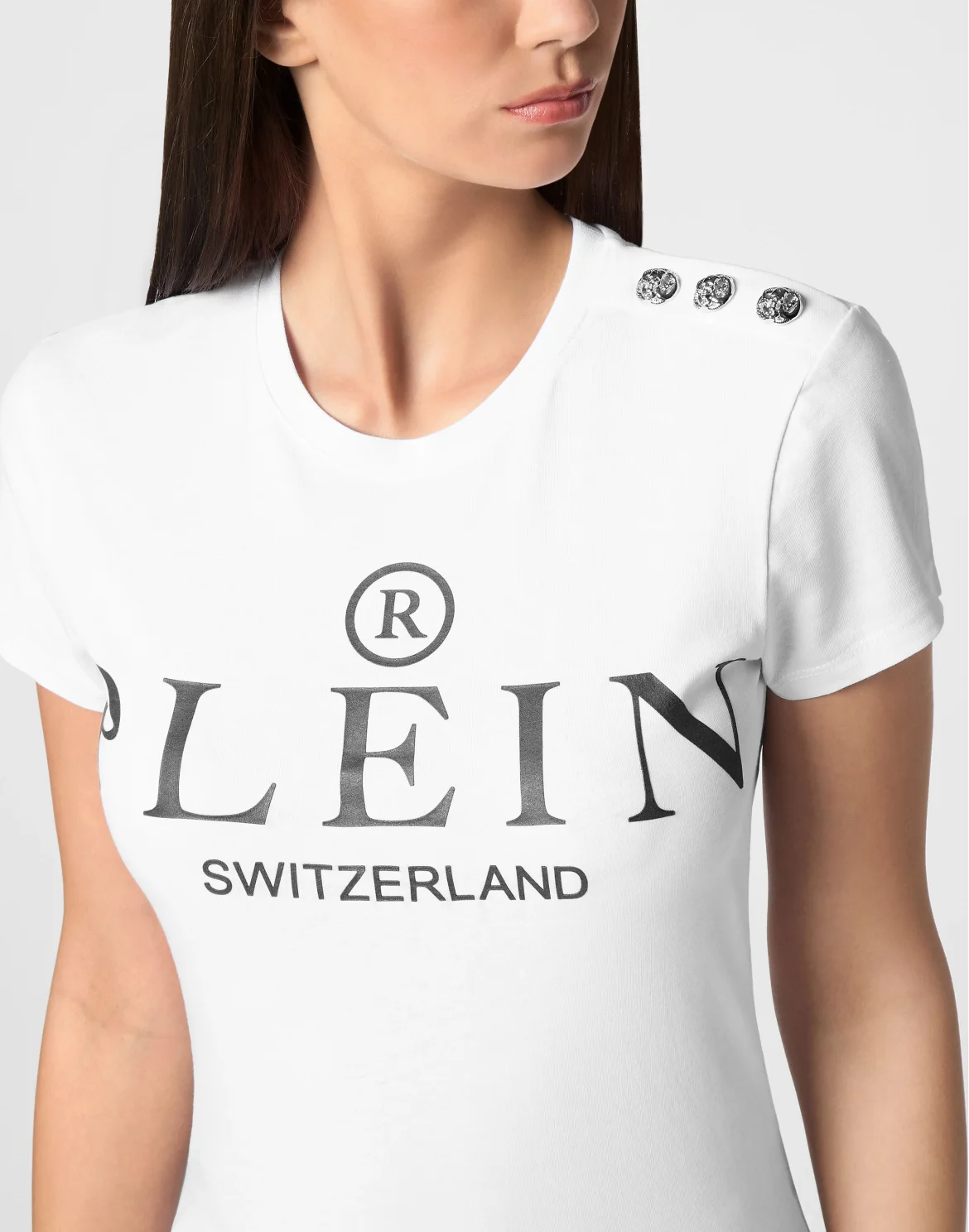 T-Shirt Sexy Pure Round Neck SS Iconic Plein, цвет: Белый