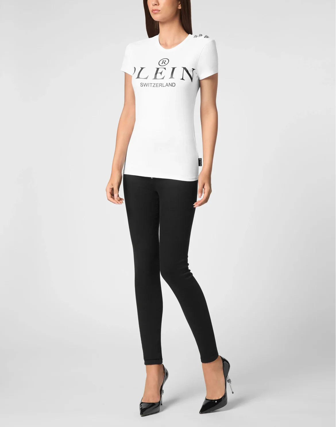 T-Shirt Sexy Pure Round Neck SS Iconic Plein, цвет: Белый
