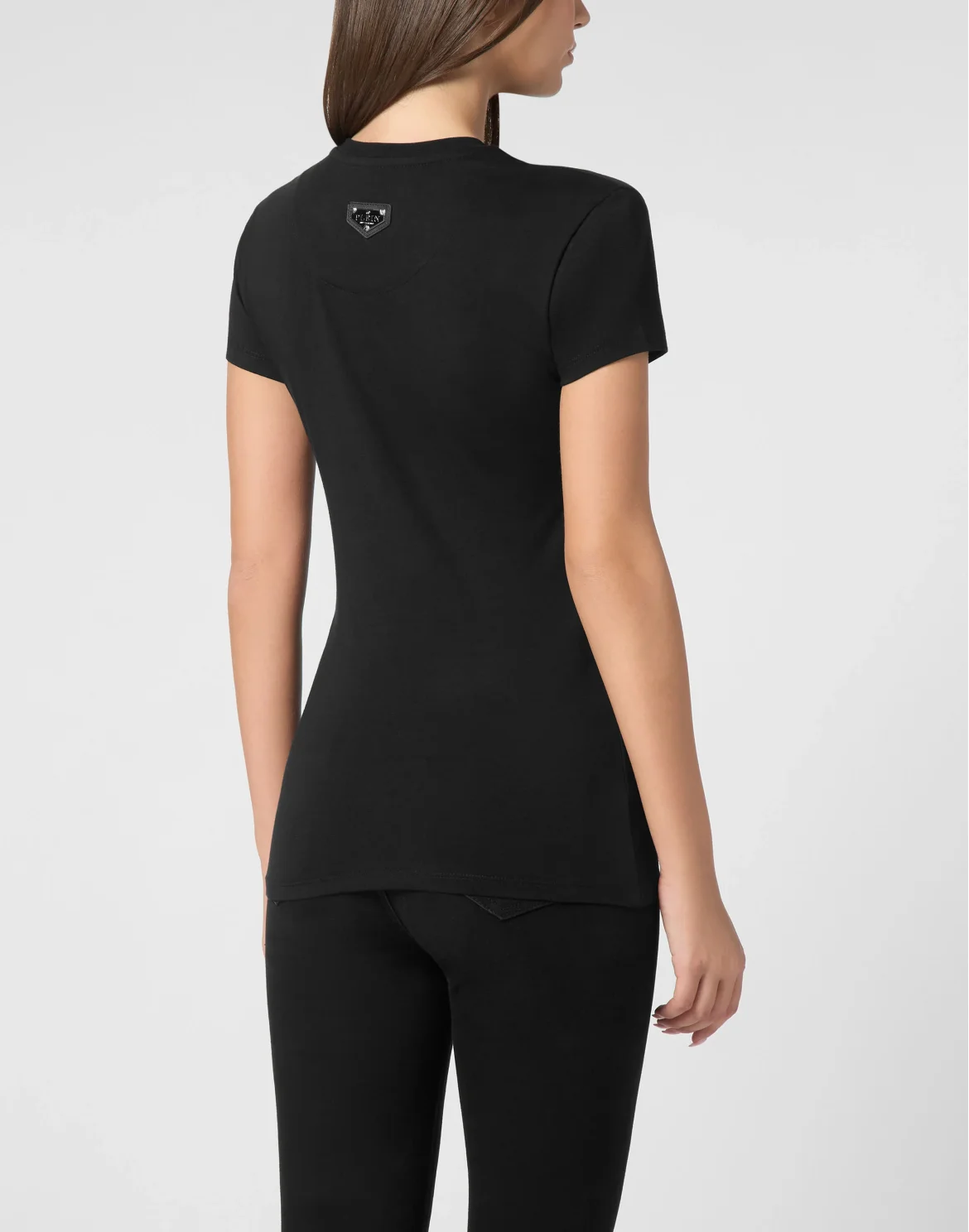 T-Shirt Sexy Pure Round Neck SS Iconic Plein, цвет: Черный