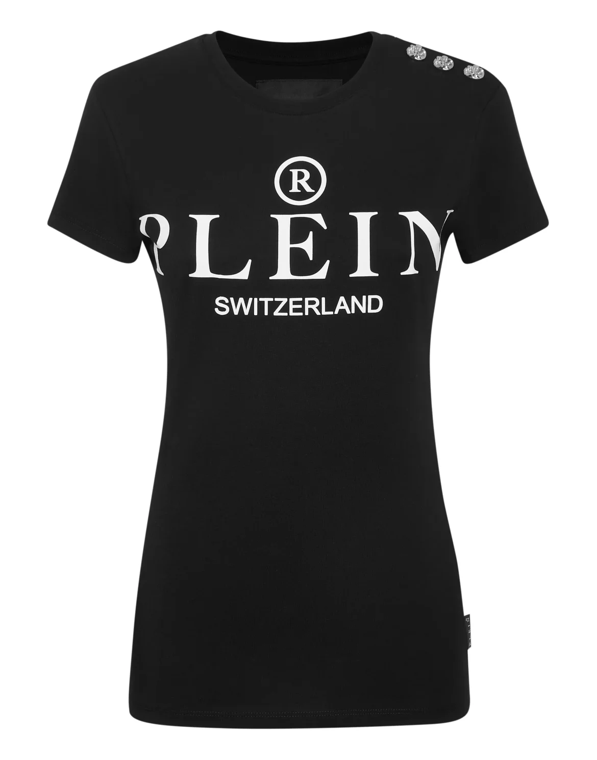 T-Shirt Sexy Pure Round Neck SS Iconic Plein, цвет: Черный