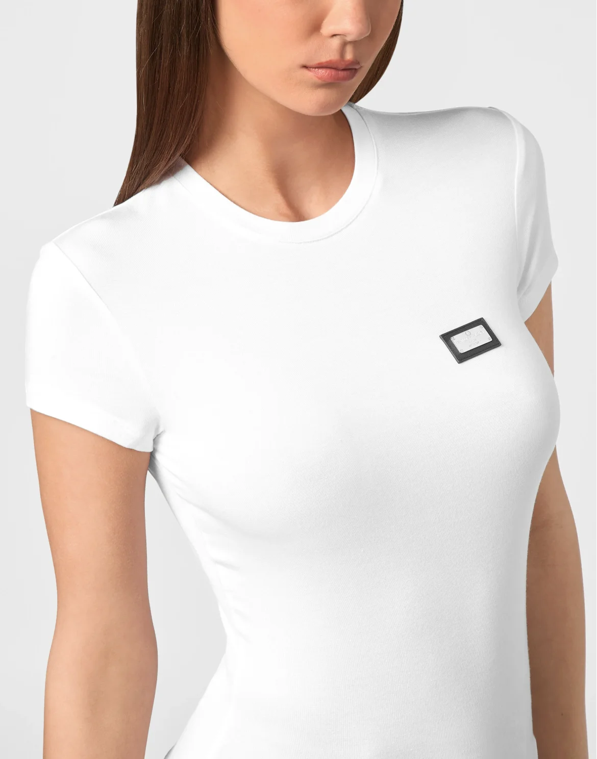 Modal T-Shirt Sexy Pure Round Neck SS, цвет: Белый