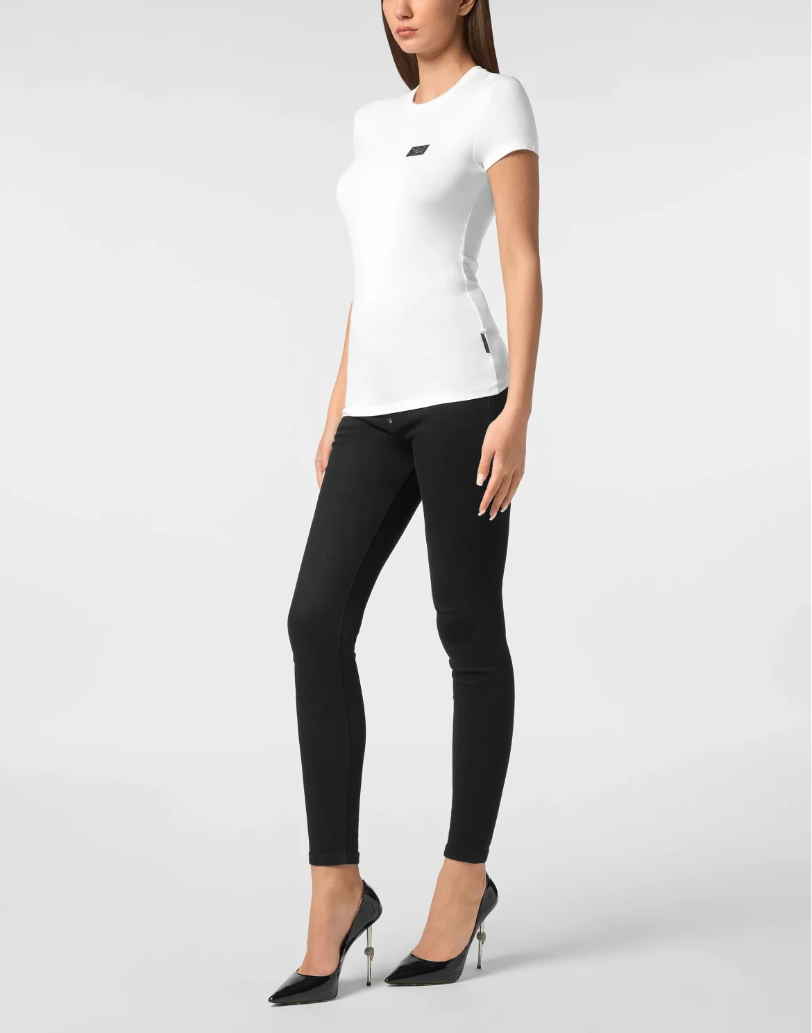 Modal T-Shirt Sexy Pure Round Neck SS, цвет: Белый