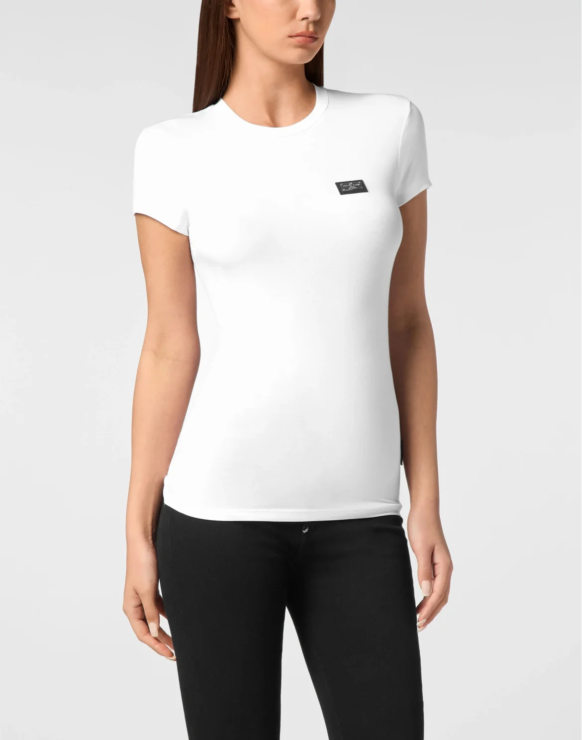 Modal T-Shirt Sexy Pure Round Neck SS, цвет: Белый