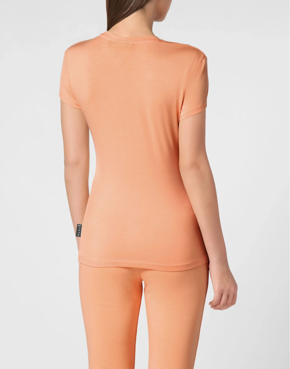 Modal T-Shirt Sexy Pure Round Neck SS, цвет: Оранжевый