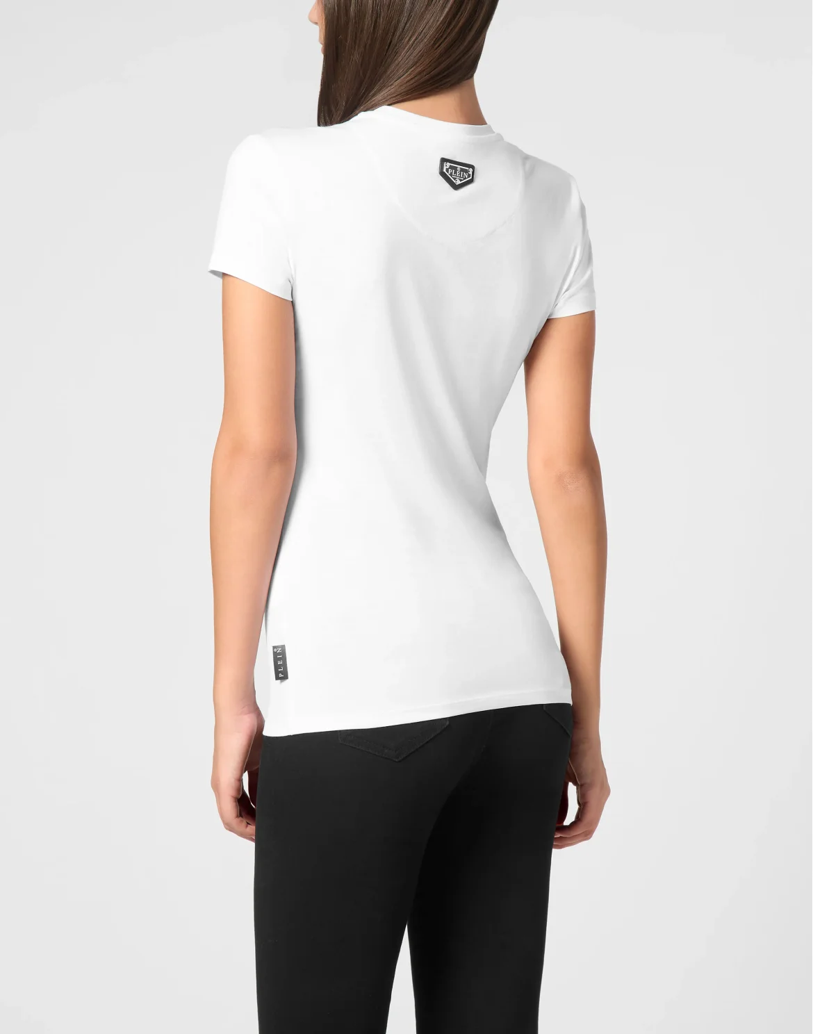 T-Shirt Sexy Pure Round Neck SS Strass Love Plein, цвет: Белый