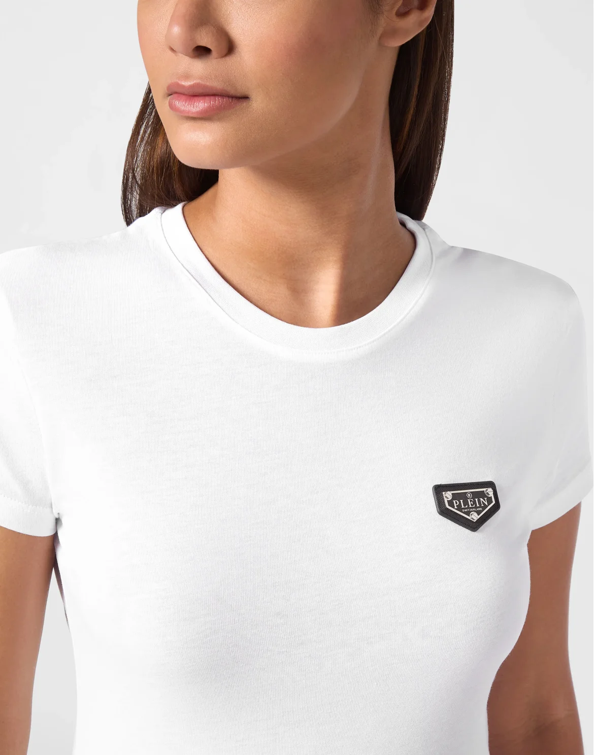 T-Shirt Sexy Pure Round Neck SS Iconic Plein, цвет: Белый