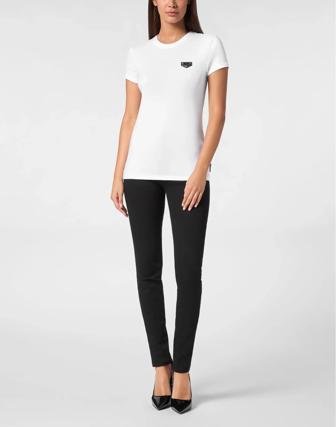 T-Shirt Sexy Pure Round Neck SS Iconic Plein, цвет: Белый
