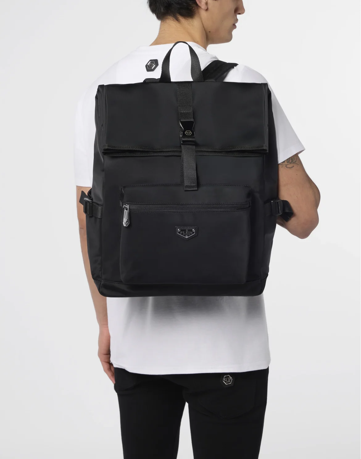 Nylon Box Backpack, цвет: Черный