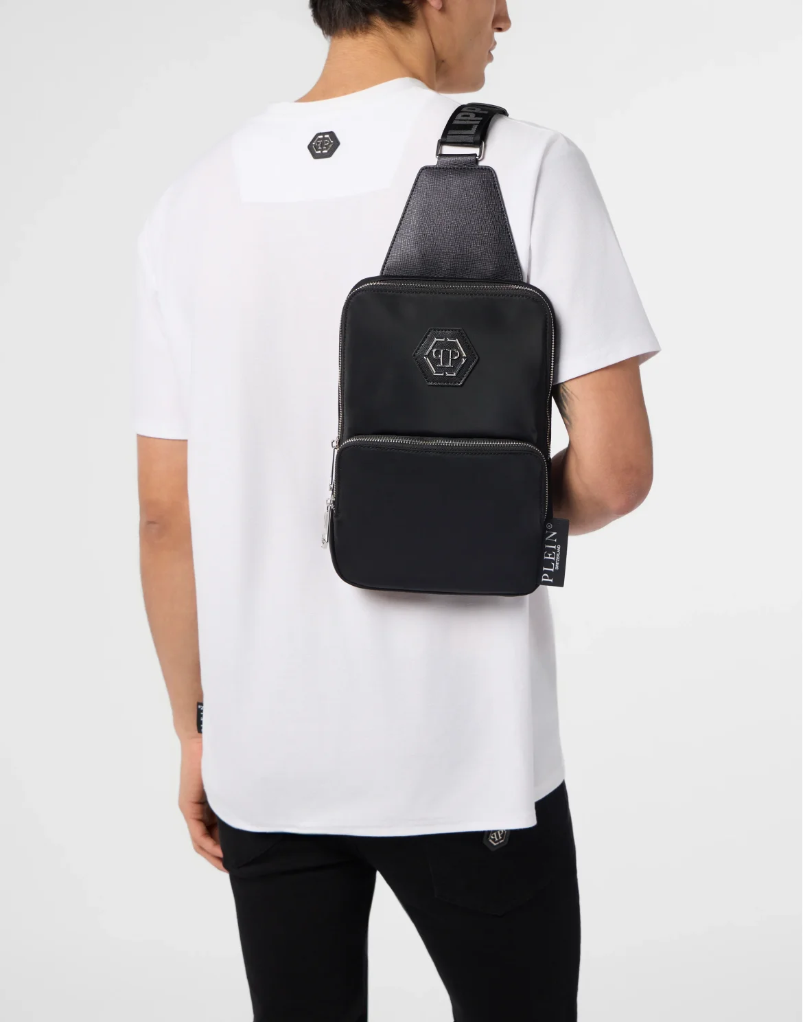 Nylon Cross Body Bag, цвет: Черный