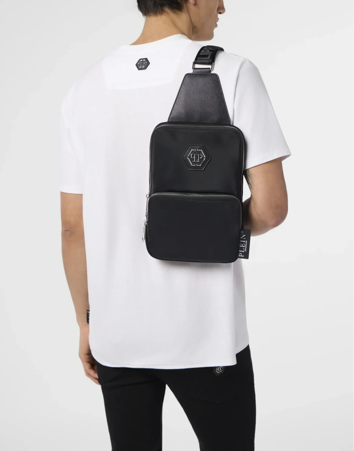 Nylon Cross Body Bag, цвет: Черный