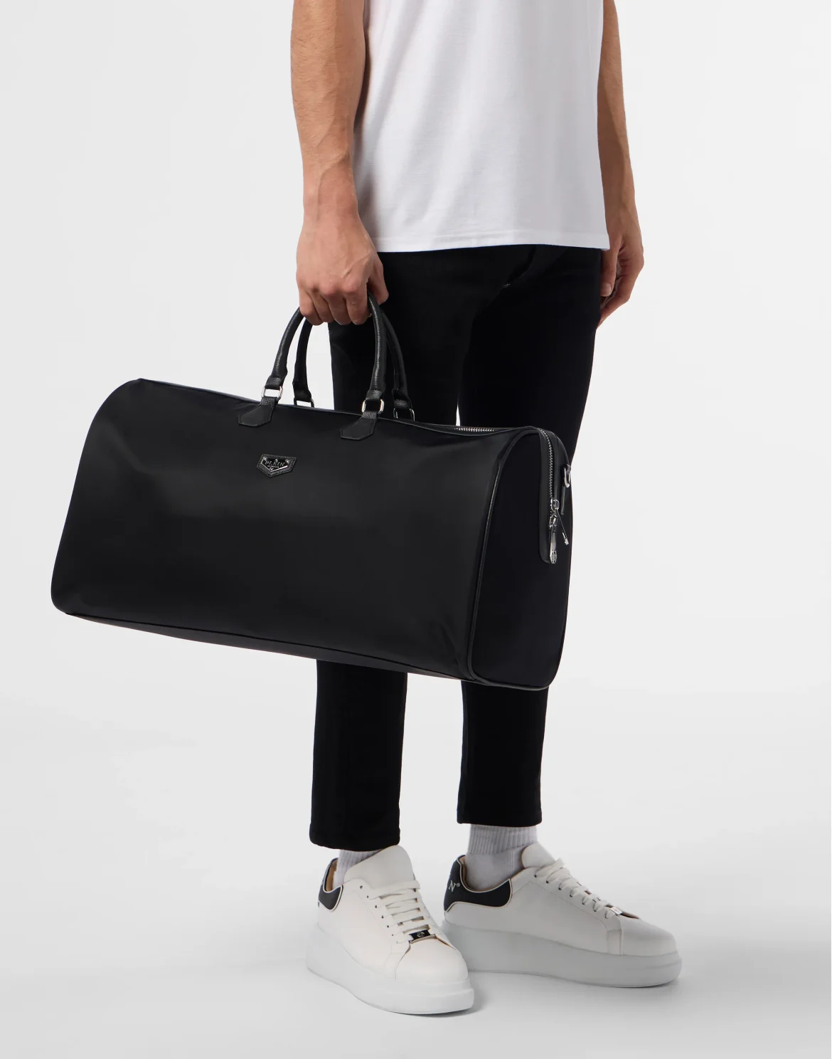Nylon Weekend Bag, цвет: Черный