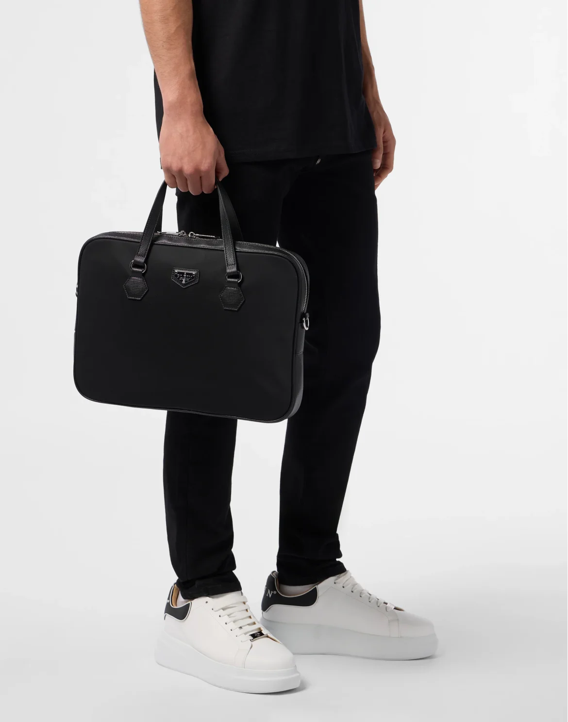 Nylon Laptop Bag, цвет: Черный