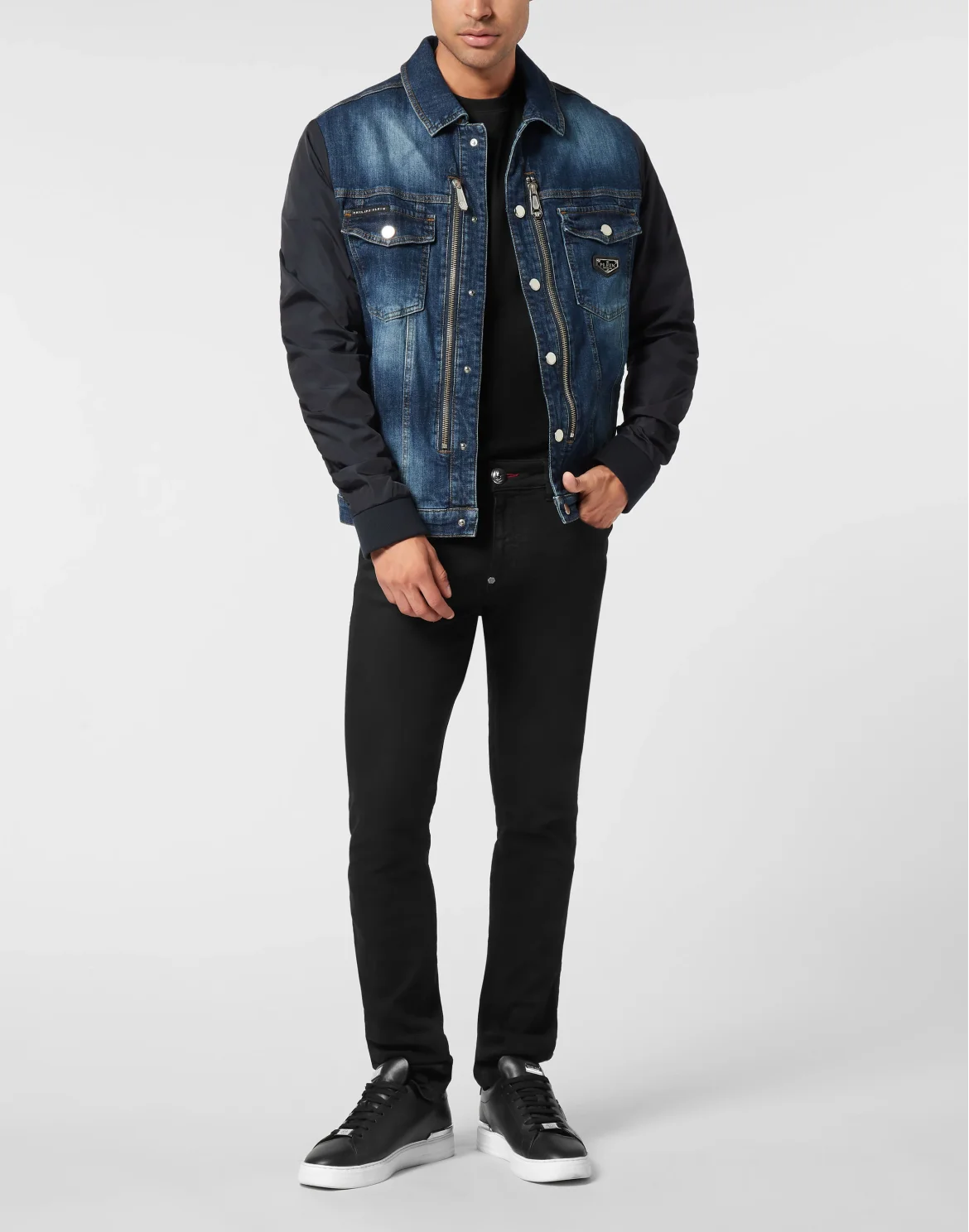 Composed Denim Zip Jacket College, цвет: Синий