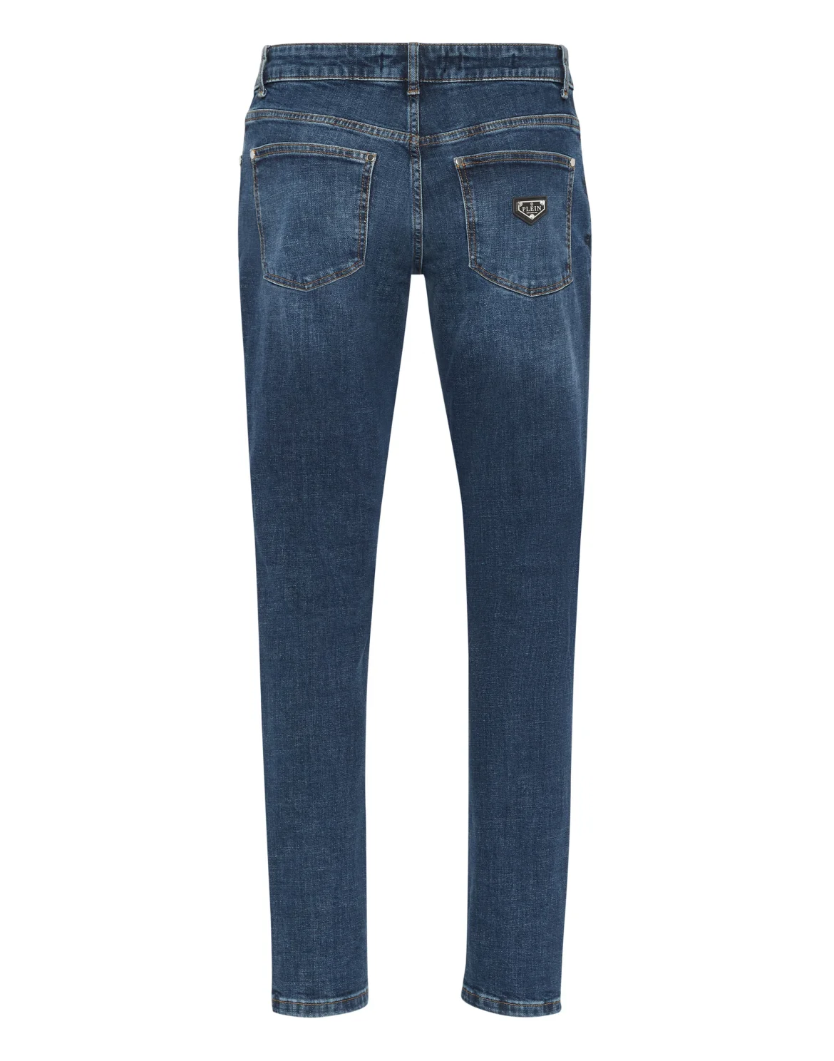 Destroyed Slim Fit Jeans, цвет: Синий