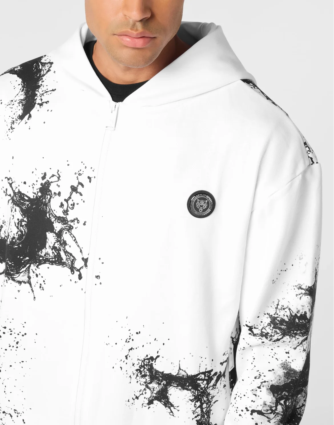 Zip Hoodie Splash, цвет: Белый