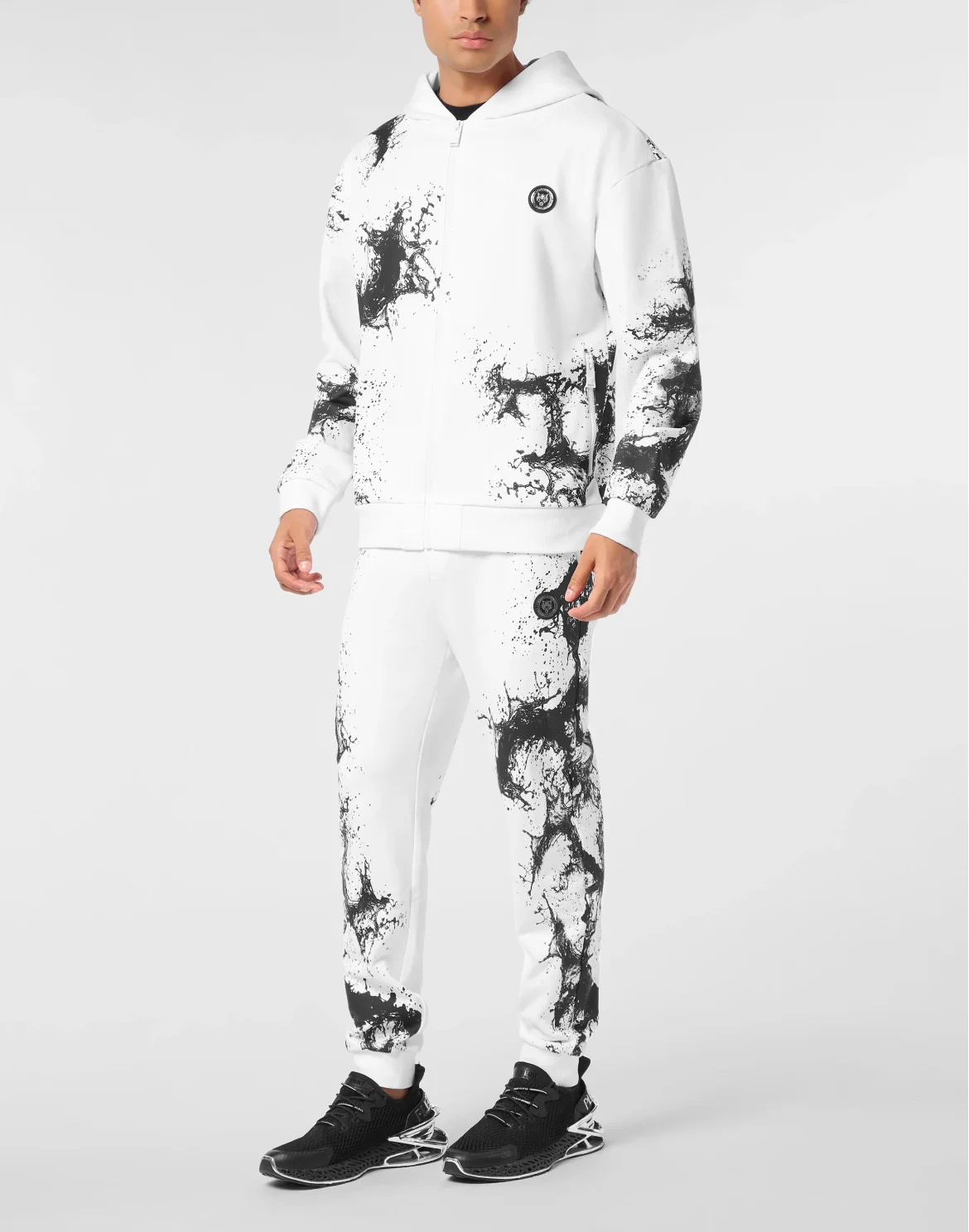 Zip Hoodie Splash, цвет: Белый