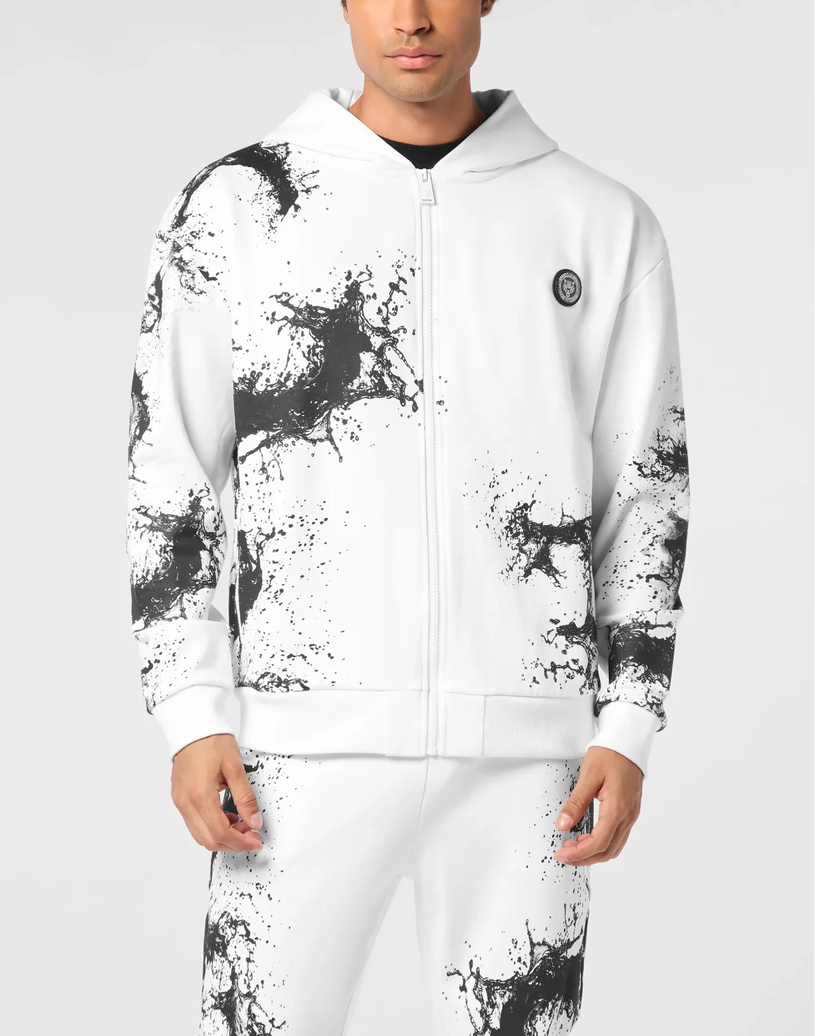 Zip Hoodie Splash, цвет: Белый